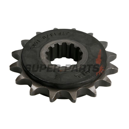 Преден пиньон -JT- JTF1370,16RB, 16 зъба, с гумен демпфер, Honda CB 600 2007-2013, CB 650 2014-2019, CBF 600 2008-2013, CBR 1000 2017-2019, CBR 600 1999-2019, CBR 650 2014-2018, CBR 900 1996-1999, CRF 1000 2015-2019, XL 1000 1999-2013