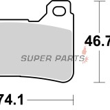 Накладки -BREMBO- 07HO50RC, Honda CBR 600RR / 600RR ABS, CBR 1000RR Fireblade