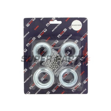 Лагери за предница комплект -RMS- Malaguti CR1 50 1995-1998, Malaguti F10 50 2001-2002, Malaguti F12 100 1999-2000, Malaguti F12 50 1994-2004, 2006, Malaguti F15 50 1996-2006