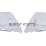 Задни странични пластмаси -POLISPORT- бели, KAWASAKI KX 125/250 1996-1998