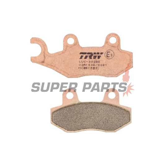 Накладки -TRW- MCB615SI, Aeon Overland 125/180, Arctic Cat DVX 90, Cagiva Canyon/Elefant/Navigator, CAN-AM Commander/Maverick 800/1000, Kawasaki Ninja/Brute Force/Teryx 125-800, Suzuki Burgman/DR Big/LT-R 200-800, Triumph Tiger/Daytona 750-1200, Yamaha YF
