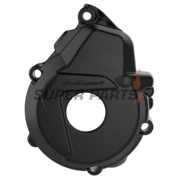 Предпазител за капак на статора -POLISPORT- черен, GAS GAS EC, EX, MC; HUSQVARNA FE; KTM EXC-F, FREERIDE 250/350 2017-2024