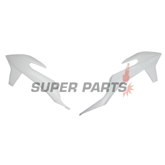 Предни странични пластмаси -POLISPORT- бели, KTM EXC, EXC-F, SX, SX-F, XC, XC-F 125-450 2019-2023