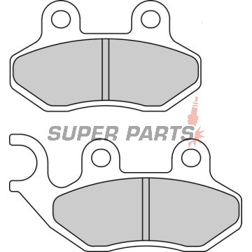 Накладки -FERODO- FDB2190EF, Cagiva Passing/Stella 50-125 1993-1997; Garelli Freeland/Joker/KRS 50-150 2002; Honda Dylan 125 2003-2005; Peugeot Tweet 50-150 2010; PGO T.Rex/PM-X/Charge 50-150 1999-2004; SYM Shark/Red Devil/Jungle 50-125 1997-2005