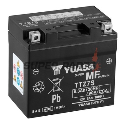 Акумулатор -YUASA- TTZ7S, 6Ah 12V