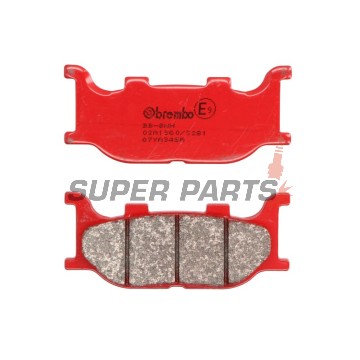 Накладки -BREMBO- 07YA34SA, Yamaha FZ6 600, MT-03 660, SR 125, XJ 600, XJ6 600, XV 125, 250, XVS Drag Star 125, 250, 1100, YP Majesty 250, 400 (1995-2012)