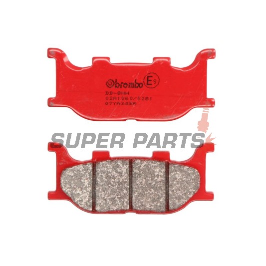 Накладки -BREMBO- 07YA34SA, Yamaha FZ6 600, MT-03 660, SR 125, XJ 600, XJ6 600, XV 125, 250, XVS Drag Star 125, 250, 1100, YP Majesty 250, 400 (1995-2012)