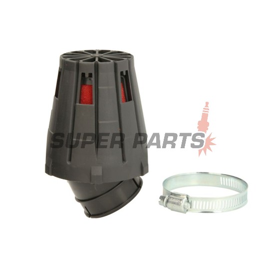 Въздушен филтър -VICMA- VIC-574, 39/45mm връзка, 45°, черен - универсален