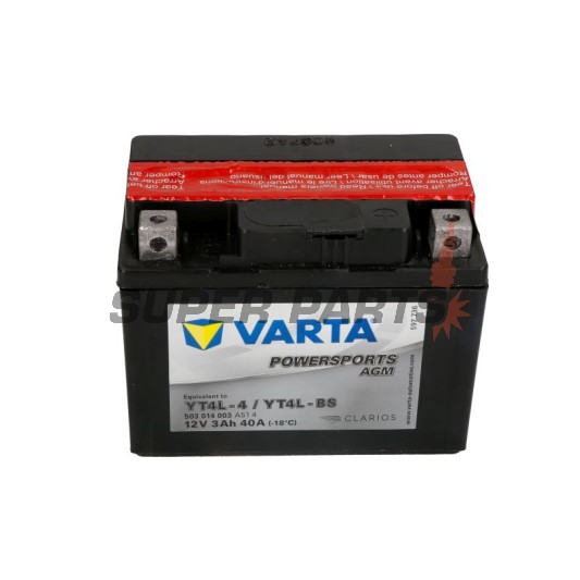 Акумулатор -VARTA- YT4L-BS, 3Ah 12V