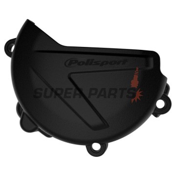 Предпазител за капак на съединителя -POLISPORT- черен, YAMAHA YZ 125 2008-2023