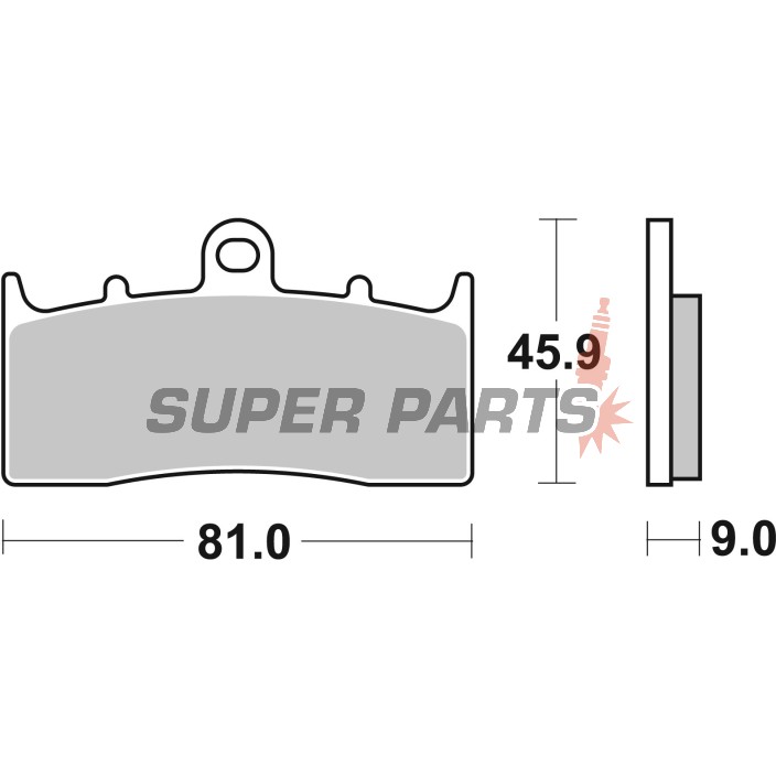 Накладки -BREMBO- 07GR62SR, BMW K 1200/1300R, K 1200LT, K 1300GT, R 850/1100/1150/1200 (GS, RT, GS Adventure, CL, C, S, Rockster) (2000-2016)