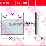 Накладки -TRW- MCB19, Aprilia AF1, Benelli Sei/650, BMW K & R series, Ducati Paso/SS, Laverda RGS/SFC, Moto Guzzi California/Le Mans, MZ ETZ/Saxon, Norton Interpol (1974-2005)
