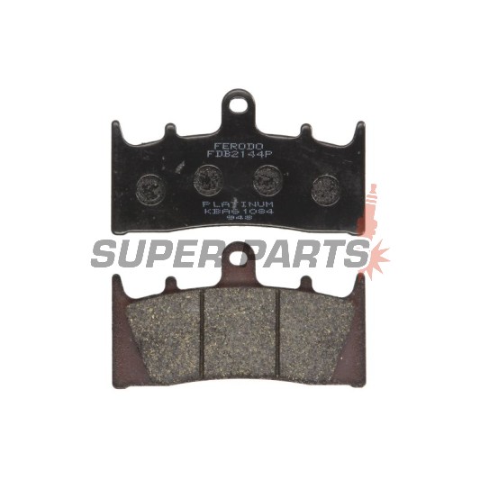 Накладки -FERODO- FDB2144P, Kawasaki ZX-6R/ZX-9R/ZX-12R Ninja (1996-2003), Suzuki GSF1200 Bandit, GSX1300R Hayabusa, GSX-R1000 (1999-2007)