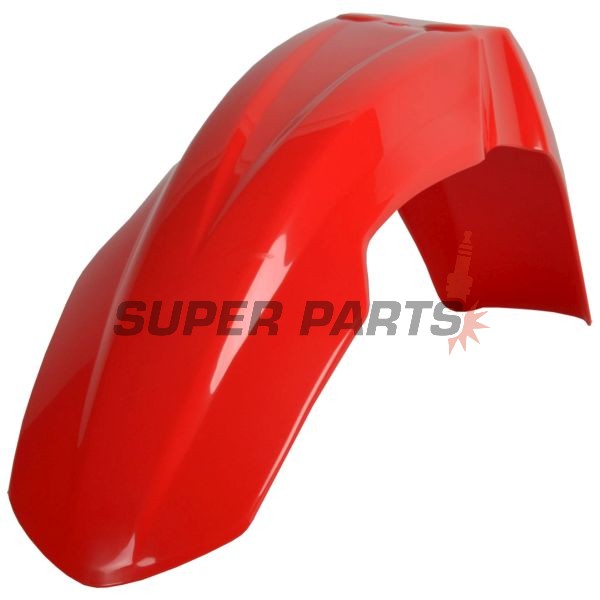 Преден Supermoto калник -POLISPORT- червен, HONDA CR, CRF 125/250/450 2004-2009