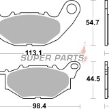 Накладки -BREMBO- 07YA52CC, Yamaha MT-03 660 (2006-2013), Yamaha MT-03 320/321 ABS (2015-2022)