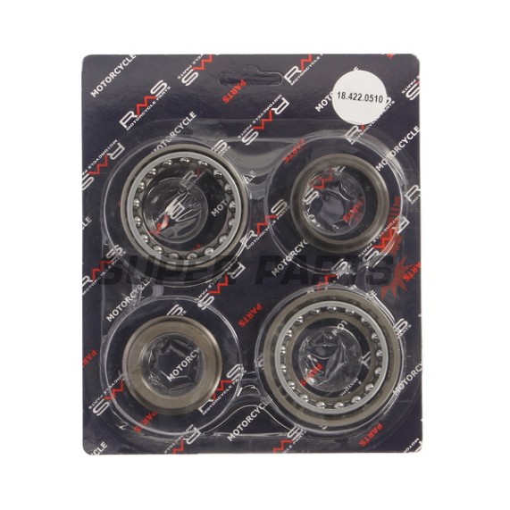 Лагери за предница комплект -RMS- Aprilia SR 125 2012-2015, Gilera Nexus 125 2008, 2010, Gilera Nexus 300 2008-2010, Piaggio X-Evo 125/250 2007-2016, Piaggio X-Evo 400 2007-2011, Piaggio X7 125 2008-2010