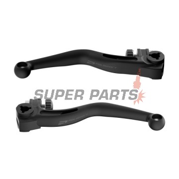 Ръчки комплект -POLISPORT- черни, non-breakable, GAS GAS EC, EX, MC; HUSQVARNA FE, TE 50-501 2021-2024