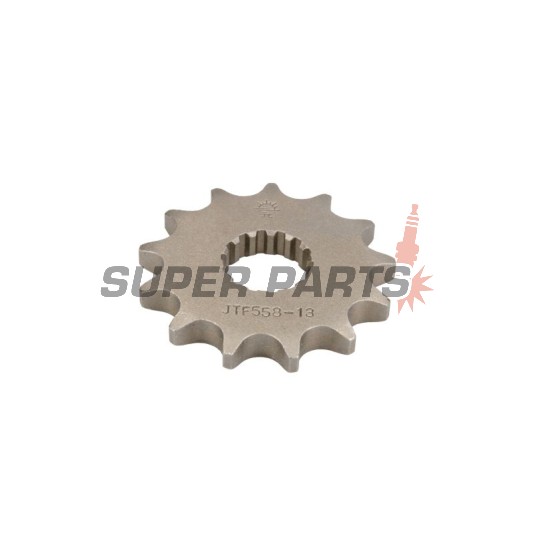 Преден пиньон -JT- JTF558,13, 13 зъба, Derbi GPR 125 2004-2008, Gilera SC 125 2006-2008, Kawasaki Z 125 2018-2020, Yamaha DT 125 1988-2006, DT 200 1988, TDR 125 1989-2002, TZR 125 1993-2000, TZR 80 1996, XVS 125 2000-2004