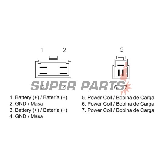 Реле за зареждане -DZE- реле-регулатор, 12V, 35A, YAMAHA XVZ 1200/1300 1983-1993