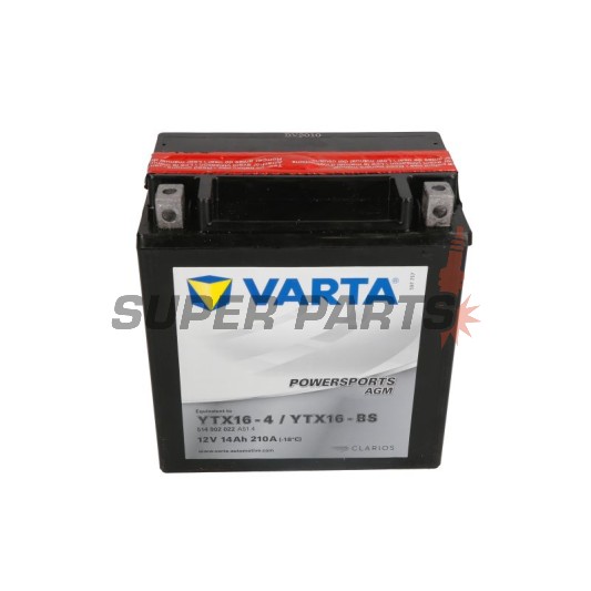 Акумулатор -VARTA- YTX16-BS, 14Ah 12V