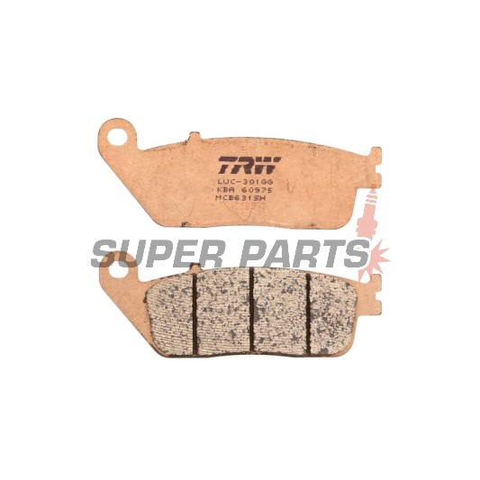 Накладки -TRW- MCB631SH, Honda CBR1000F (1990-1992), Honda RVF750R (1994-1997), Honda ST1100 Pan European / ABS (1990-2001), Kymco People 250 (2004-2005), Yamaha MT-01 1700 (2004-2011), Yamaha X-Max 125 ABS (2011-2012)