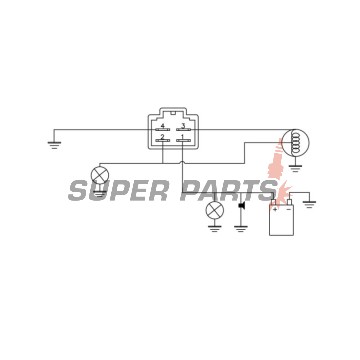 Реле за зареждане -DZE- реле-регулатор, 12V, 12A, KAWASAKI KLX; YAMAHA RT, SH, TT-R, YBR 50-450 1995-2020
