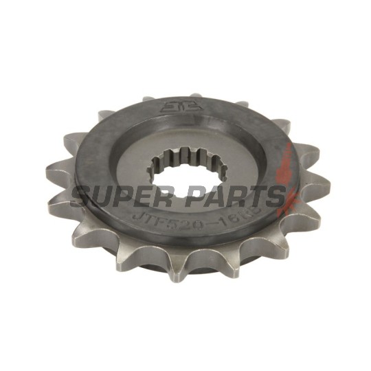Преден пиньон -JT- JTF520,16RB, 16 зъба, с гумен демпфер, Cagiva Navigator 1000 2001-2005, Raptor 650 2001-2007, V-Raptor 650 2001-2007, Hyosung Comet 650 2006, 2010, GT 650 2004-2012, Kawasaki W 650 1999-2006, ZR 750 1991-1994, ZR-7 750 1999-2004