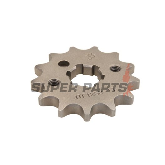 Преден пиньон -JT- JTF1263,13, 13 зъба, Junak 121 124 2015, Suzuki RM 80 1982-1985, TF 100/185 1981, TF 125 1979-2011, TS 100 1976-1977, Yamaha AG 200 1984-2006, RT 180 1990-1998, SR 125 1995-2003, TZR 125 1987-1993, XT 125 2005-2007