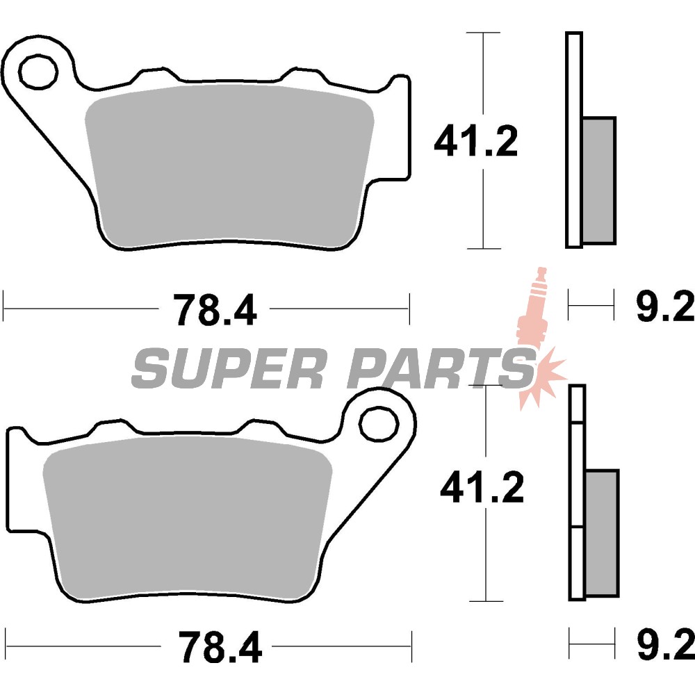 Накладки -BREMBO- 07BB02SP, BMW S1000RR (2016), KTM 890 Duke R (2020-2022)