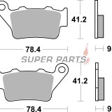 Накладки -BREMBO- 07BB02SP, BMW S1000RR (2016), KTM 890 Duke R (2020-2022)