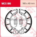Накладки (челюст) -TRW- MCS806, 160x40mm, Honda CB500T / CB750 Nighthawk / CBX650E / CX500-CX650C Custom / GL500-650 Silver Wing / NV600C / VF700-750 Magna-Sabre / VLX600 Shadow / VT600-750 Shadow ACE (1971-2004) + Kymco Venox 250 (2000-2010)