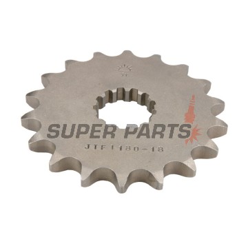 Преден пиньон -JT- JTF1180,18, 18 зъба, Triumph Adventurer 900 1996-2001, Daytona 750/1000 1991-1995, Daytona 900/1200 1993-1997, Daytona 955 1997-2006, Legend 900 1998-2001, Speed Triple 1050 2005-2017, 2019