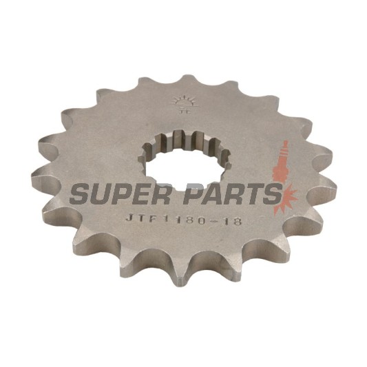 Преден пиньон -JT- JTF1180,18, 18 зъба, Triumph Adventurer 900 1996-2001, Daytona 750/1000 1991-1995, Daytona 900/1200 1993-1997, Daytona 955 1997-2006, Legend 900 1998-2001, Speed Triple 1050 2005-2017, 2019