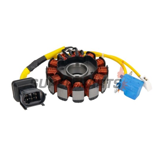 Статор (звезда) -RMS- Aprilia Sportcity 125 2008-2011, Aprilia SR 125 2012-2014, Derbi Boulevard 125/150 2002-2007, Derbi Boulevard 200 2005-2006, Derbi GP1 125 2006, Derbi Sonar 125 2009-2011, Derbi Sonar 150 2009