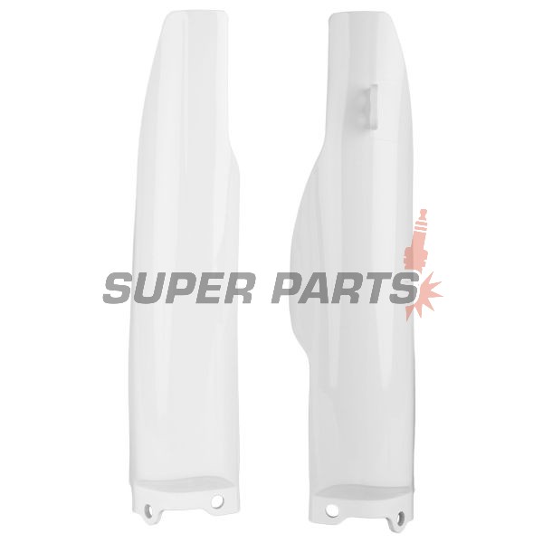 Протектори за предница (колове) -POLISPORT- бели, KAWASAKI KX 125/250 2004-2008