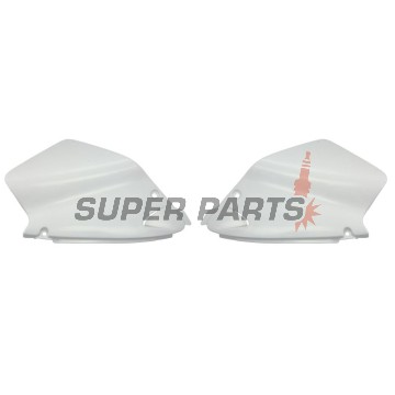 Задни странични пластмаси -POLISPORT- бели, YAMAHA YZ 125/250 1996-2001