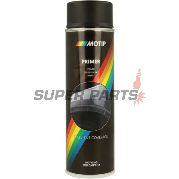 Грунд спрей -MOTIP- акрилен, черен, 500ml