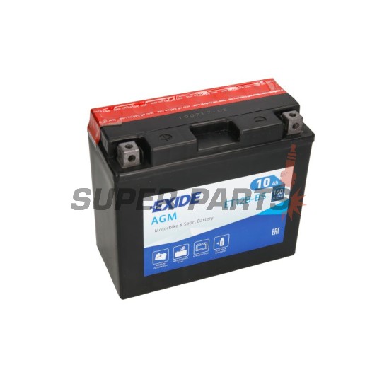 Акумулатор -EXIDE- YT12B-BS, 10Ah 12V