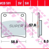 Накладки -TRW- MCB591, Kawasaki Z1300/ZG1300 DFI, Z500B, Suzuki GSX600F/750F/1100F Katana, GSX1100G, VX800 (1979-1997)