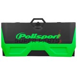 Килим за мотор -POLISPORT- черен/зелен, гумиран, сгънат