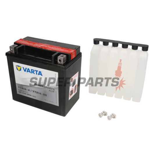 Акумулатор -VARTA- YTX14-BS, 12Ah 12V