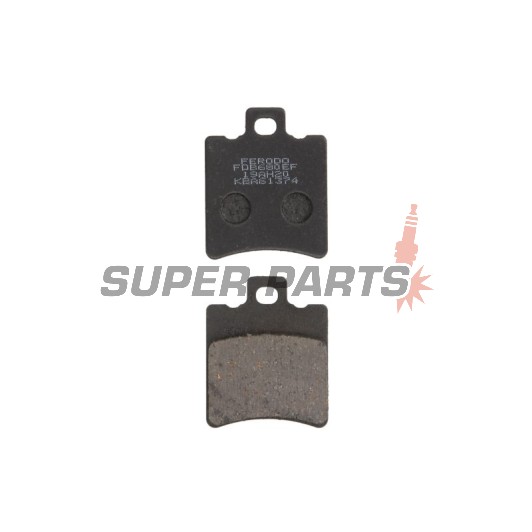 Накладки -FERODO- FDB680EF, Aprilia SR, Scarabeo, Leonardo, Rally; Benelli 491, Velvet, Adiva; Gilera NRG, Runner, Stalker; Honda SH, SFX, X8R; Malaguti F10, F12 Phantom, Ciak; Yamaha Aerox, Jog, Neos, BWS