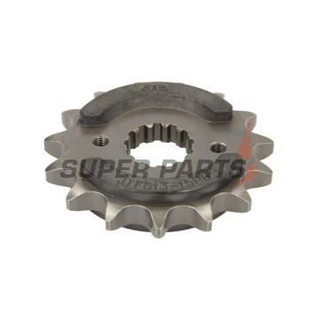 Преден пиньон -JT- JTF513,15RB, 15 зъба, с гумен демпфер, Cagiva Raptor 1000 2001-2006, V-Raptor 1000 2001-2006, X-Raptor 1000 2002-2003, X-Tra Raptor 1000 2001-2005, Kawasaki GPX 500 1988, GPX 600 1988-1990, 1993-2000, GPX 750 1987-1988