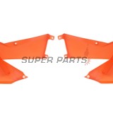 Предни странични пластмаси -POLISPORT- оранжеви, KTM EXC, EXC-F, MXC, SX, SX-F, XC, XC-F 125-525 2005-2007