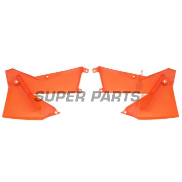 Предни странични пластмаси -POLISPORT- оранжеви, KTM EXC, EXC-F, MXC, SX, SX-F, XC, XC-F 125-525 2005-2007