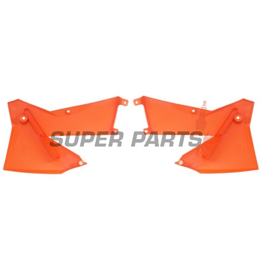 Предни странични пластмаси -POLISPORT- оранжеви, KTM EXC, EXC-F, MXC, SX, SX-F, XC, XC-F 125-525 2005-2007