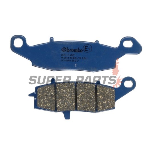 Накладки -BREMBO- 07KA1807, Kawasaki ER-6 / GPZ 1100 / KLE 650 / VN 800-2000 / Z 750 / ZR 1100 / ZR-7 750 / W 650 / ZX-6R / ZX-9R / ZXR / ZZR 600-1200 (1988-2008) / Suzuki Bandit 400-1250 / V-Strom 650-1000 / GS 500 / GSX 750F / GSX-R 600 / SV 650-1000 /