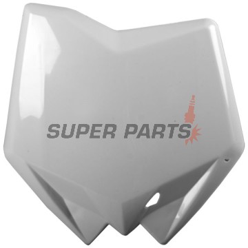 Мотокрос маска/табелка за номер -POLISPORT- бяла, HUSQVARNA CR, TC 125-510 2005-2011