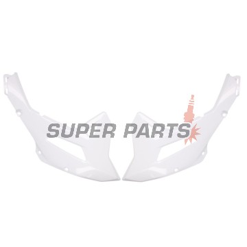 Предни странични пластмаси -POLISPORT- бели, HONDA CRF 450 2022-2023