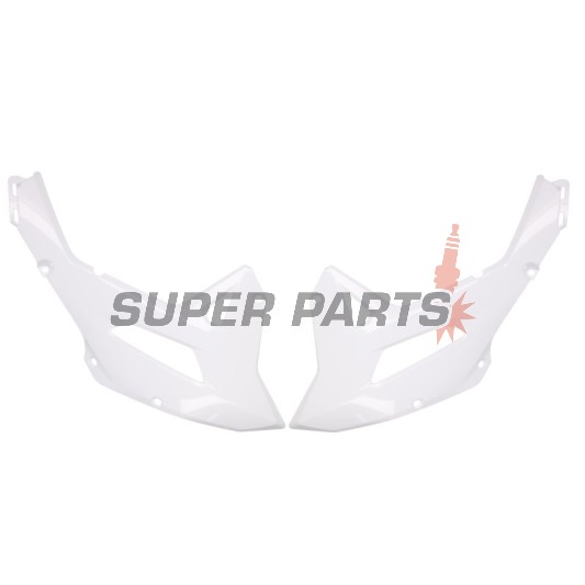 Предни странични пластмаси -POLISPORT- бели, HONDA CRF 450 2022-2023